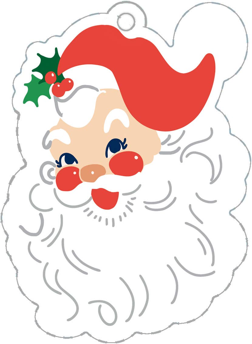 Santa Face Die-cut Gift Tags