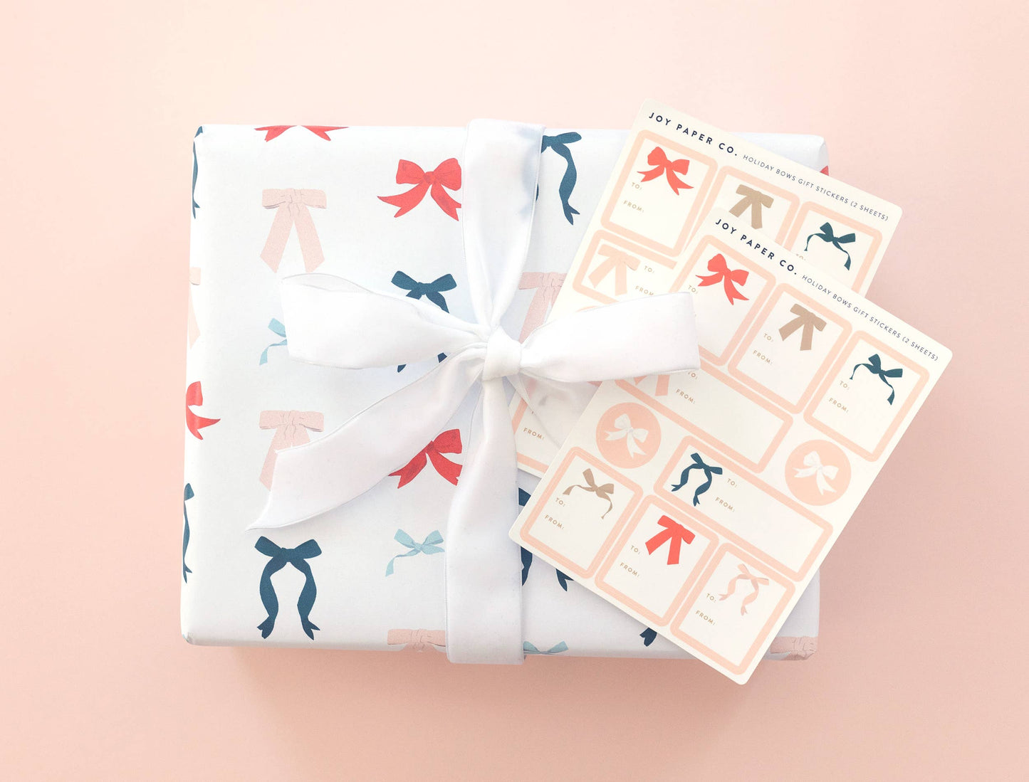 Holiday Bows Gift Sticker Sheet (Set of 2)