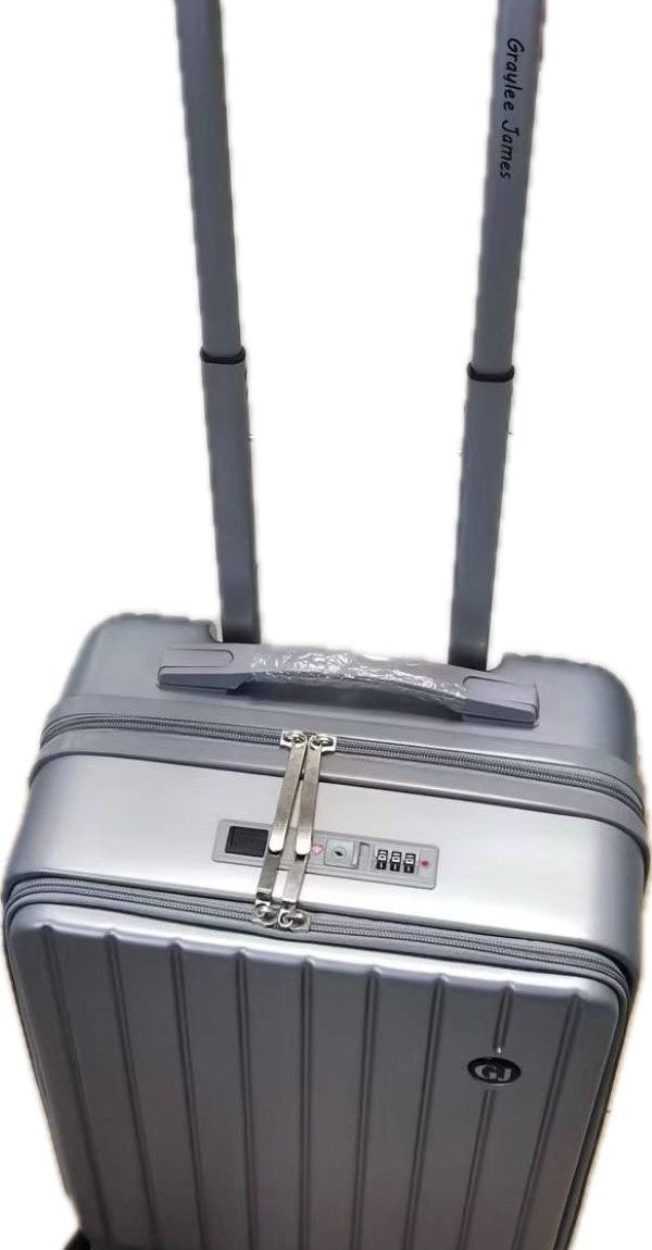 20"Carry On Suitcase, TSA Lock, Cup Holder, Purse Hook, 2 USB Ports